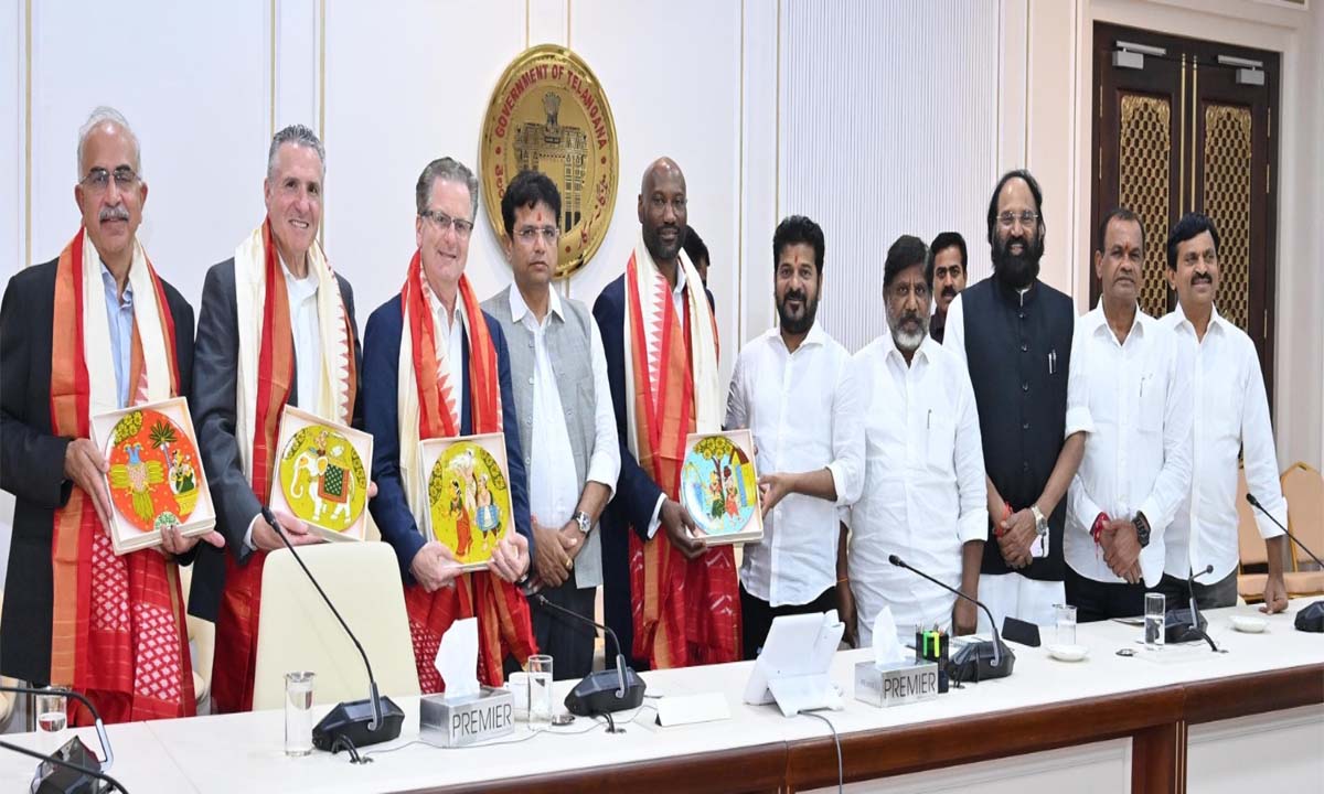 ప్రపంచ నగరంగా హైదరాబాద్ అభివృద్ధి … విదేశీ కంపెనీ ప్రతినిధుల భేటీలో సీఎం రేవంత్రెడ్డి ప్రపంచ నగరంగా హైదరాబాద్ అభివృద్ధి … విదేశీ కంపెనీ ప్రతినిధుల భేటీలో సీఎం రేవంత్రెడ్డి