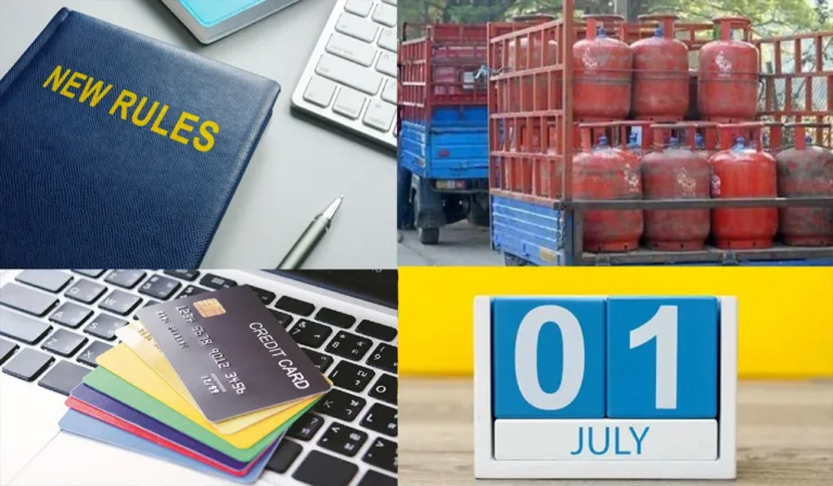 New Rule from 1 July 2024 | జూలై ఒకటి నుంచి కొత్త రూల్స్.. గ్యాస్ ధర నుంచి ఎఫ్డీలు, క్రెడిట్కార్డు పేమెంట్స్ వరకు జరిగే మార్పులు ఇవే..! New Rule from 1 July 2024 | జూలై ఒకటి నుంచి కొత్త రూల్స్.. గ్యాస్ ధర నుంచి ఎఫ్డీలు, క్రెడిట్కార్డు పేమెంట్స్ వరకు జరిగే మార్పులు ఇవే..!