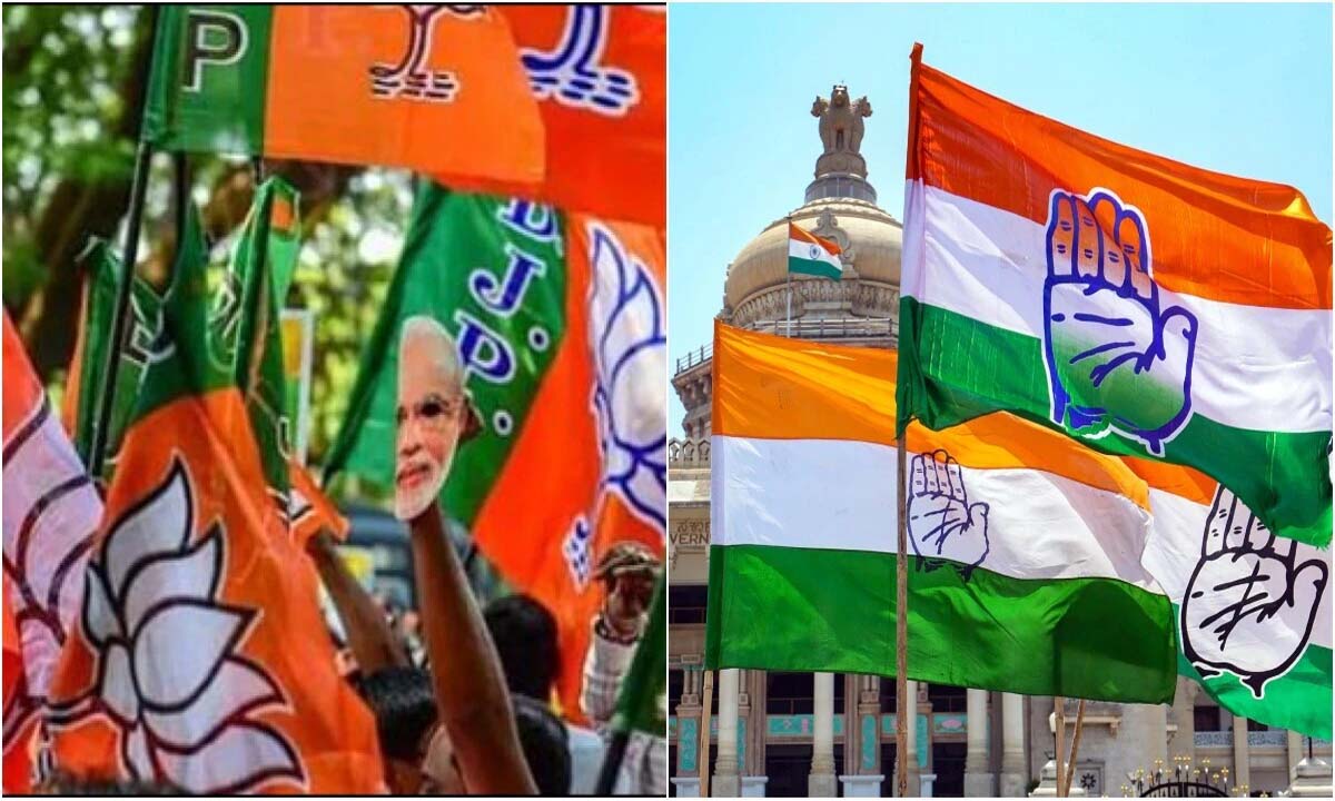 తెలంగాణ కాంగ్రెస్ – బీజేపీల మధ్య హోరాహోరి తెలంగాణ కాంగ్రెస్ – బీజేపీల మధ్య హోరాహోరి
