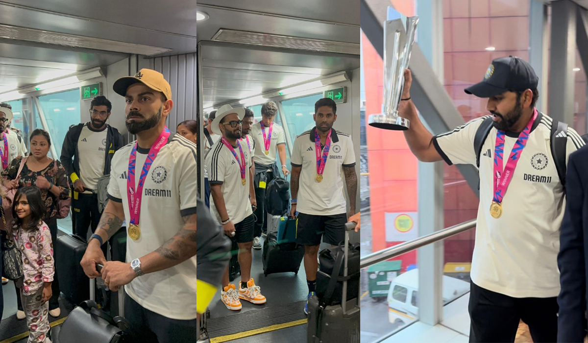 Team India | ఢిల్లీలో ల్యాండ్ అయిన ‘విశ్వవిజేత’..! గ్రాండ్ వెల్కమ్ చెప్పిన అభిమానులు..! Team India | ఢిల్లీలో ల్యాండ్ అయిన ‘విశ్వవిజేత’..! గ్రాండ్ వెల్కమ్ చెప్పిన అభిమానులు..!