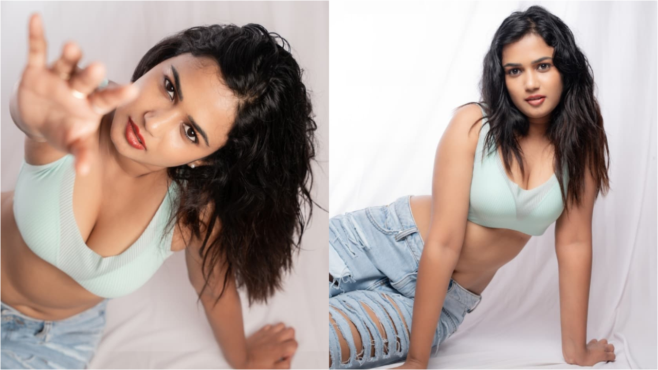 Ariyana Glory | అరియానా సోకుల జాతర.. వయ్యారాలతో హీటెక్కిస్తున్న బ్యూటీ..!