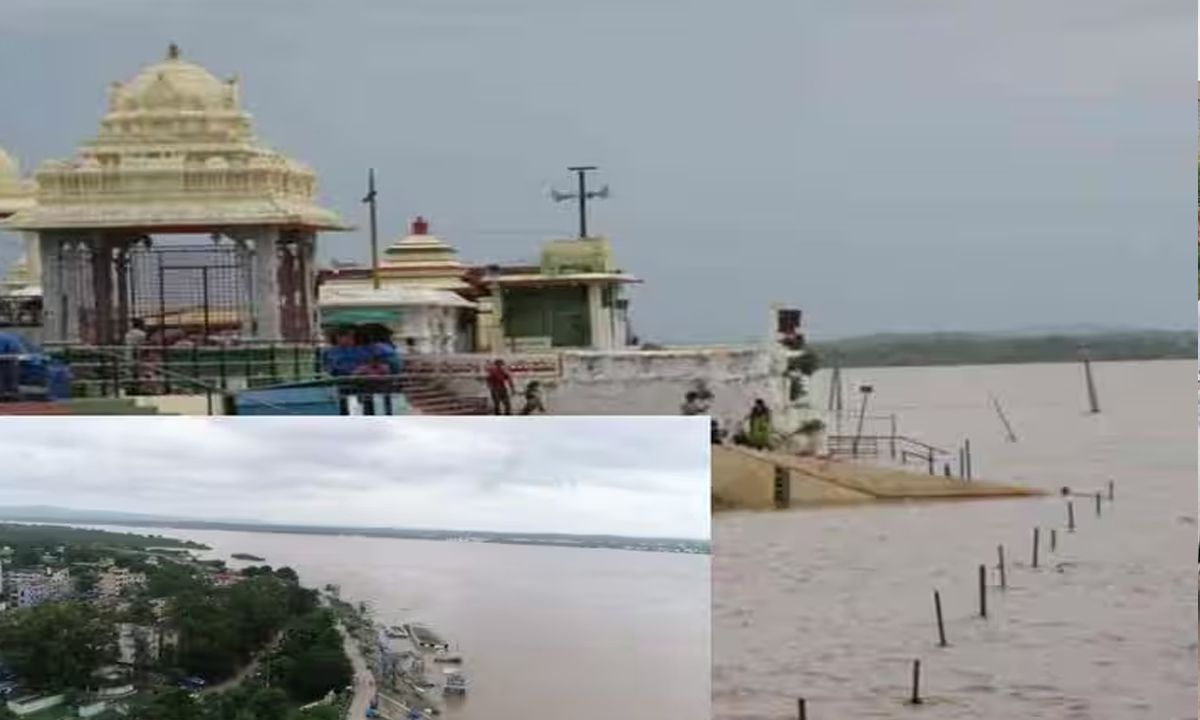 Bhadrachalam | భద్రాచలం వద్ద గోదావరి రెండో ప్రమాద హెచ్చరిక Bhadrachalam | భద్రాచలం వద్ద గోదావరి రెండో ప్రమాద హెచ్చరిక