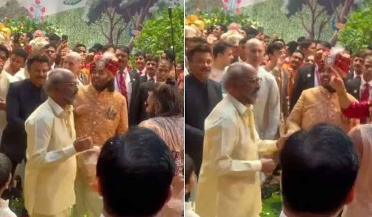 Rajinikanth| అంబాని పెళ్లిలో రజనీకాంత్ అదిరిపోయే స్టెప్పులు.. ఫుల్ ఖుష్ అవుతున్న ఫ్యాన్స్ Rajinikanth| అంబాని పెళ్లిలో రజనీకాంత్ అదిరిపోయే స్టెప్పులు.. ఫుల్ ఖుష్ అవుతున్న ఫ్యాన్స్