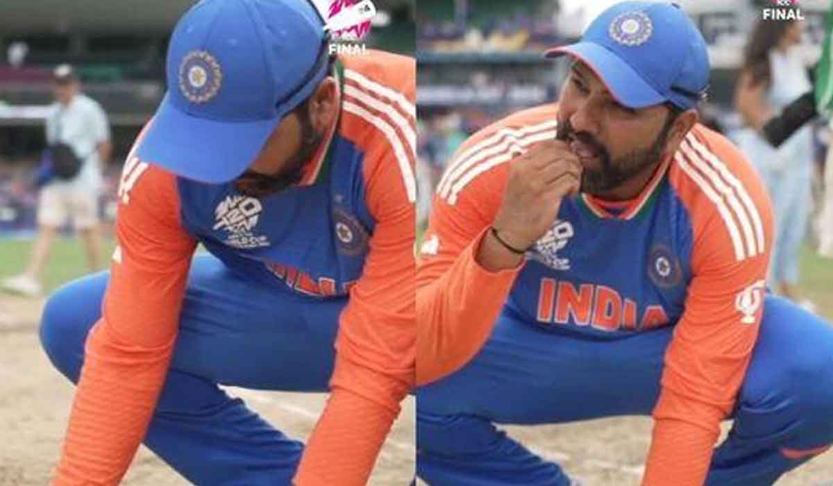 Rohit Sharma| గెలిచిన పిచ్పై మట్టి తిన్న రోహిత్ శర్మ.. ఎందుకో వివరించిన హిట్ మ్యాన్ Rohit Sharma| గెలిచిన పిచ్పై మట్టి తిన్న రోహిత్ శర్మ.. ఎందుకో వివరించిన హిట్ మ్యాన్