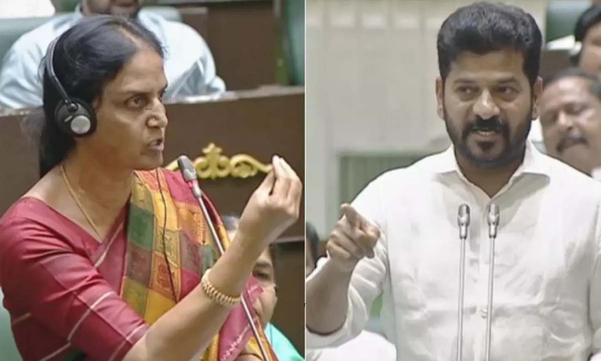 Telangana Assembly | అసెంబ్లీలో అక్కా తమ్ముడి వాగ్వాదం.. సబిత, రేవంత్రెడ్డి మాటల యుద్ధం Telangana Assembly | అసెంబ్లీలో అక్కా తమ్ముడి వాగ్వాదం.. సబిత, రేవంత్రెడ్డి మాటల యుద్ధం