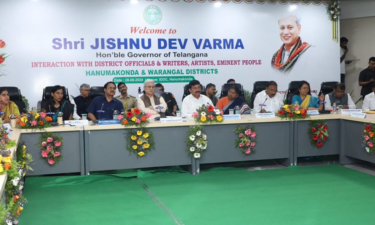 Governor Jishnu Dev Verma | చారిత్రక వరంగల్ నగరం మరింత సుస్థిరాభివృద్ధి సాధించాలి: గవర్నర్ జిష్ణు దేవ్ వర్మ Governor Jishnu Dev Verma | చారిత్రక వరంగల్ నగరం మరింత సుస్థిరాభివృద్ధి సాధించాలి: గవర్నర్ జిష్ణు దేవ్ వర్మ