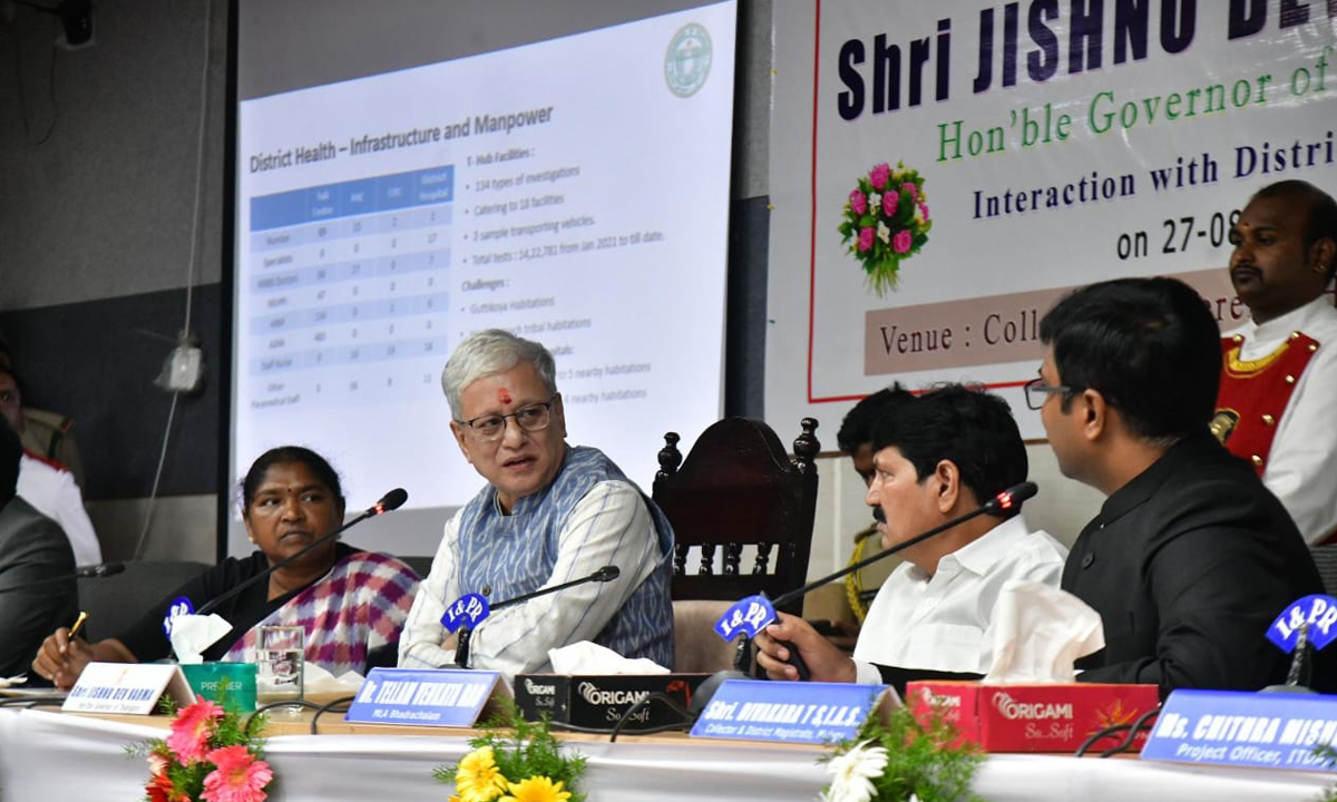 Governor Jishnu Dev Verma । ఆదివాసీలు అన్ని రంగాల్లో ముందుండాలి : రాష్ట్ర గవర్నర్ జిష్ణు దేవ్ వర్మ Governor Jishnu Dev Verma । ఆదివాసీలు అన్ని రంగాల్లో ముందుండాలి : రాష్ట్ర గవర్నర్ జిష్ణు దేవ్ వర్మ