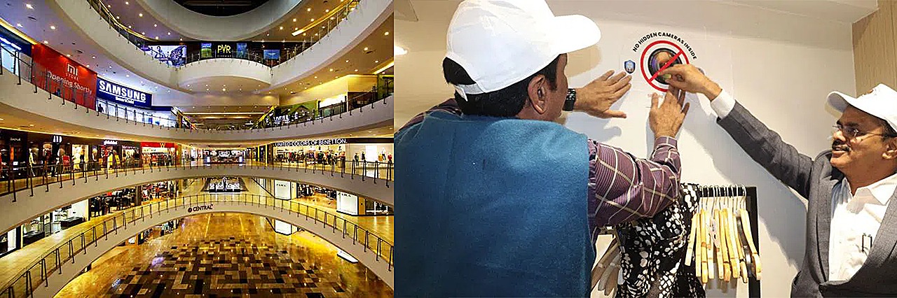 Hidden Camera Detection in Malls | షాపింగ్ మాల్స్లో రహస్య కెమెరాలపై హైదరాబాద్ పోలీసుల నజర్ Hidden Camera Detection in Malls | షాపింగ్ మాల్స్లో రహస్య కెమెరాలపై హైదరాబాద్ పోలీసుల నజర్