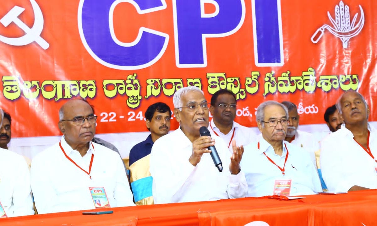 CPI | హర్యానా, జమ్మూకశ్మీర్లలో బీజేపీకి గుణపాఠం..సిపిఐ జాతీయ ప్రధాన కార్యదర్శి, మాజీ ఎంపీ డి.రాజా CPI | హర్యానా, జమ్మూకశ్మీర్లలో బీజేపీకి గుణపాఠం..సిపిఐ జాతీయ ప్రధాన కార్యదర్శి, మాజీ ఎంపీ డి.రాజా