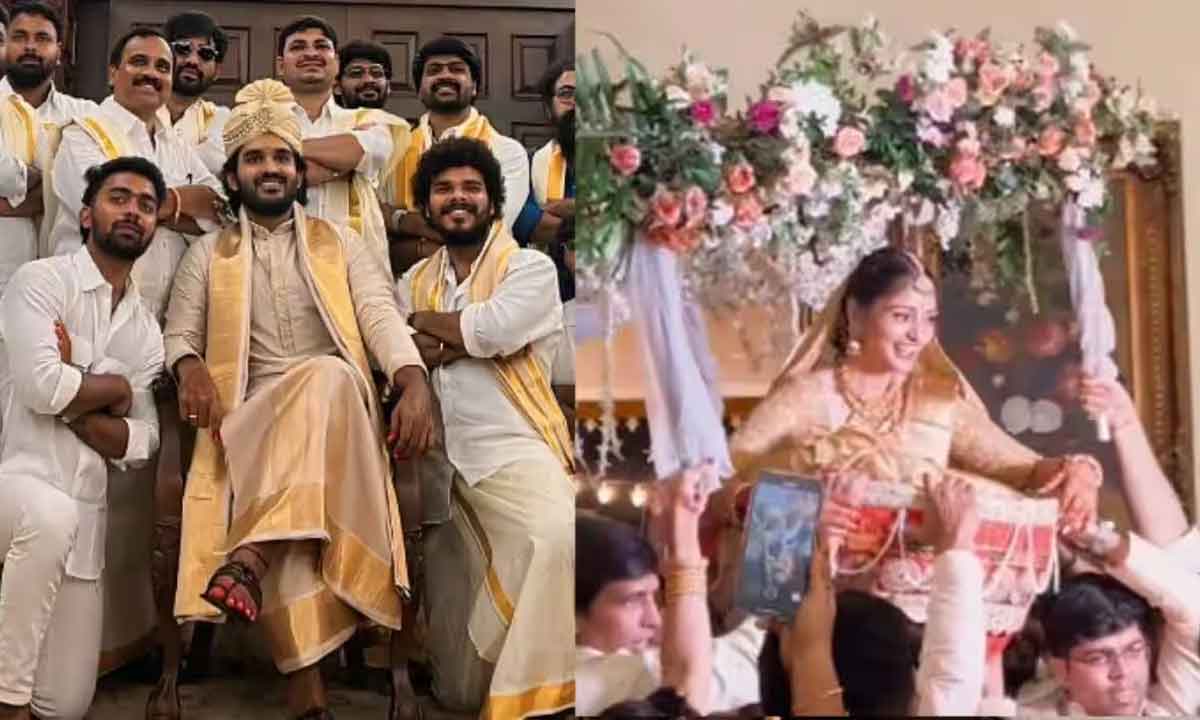 Kiran Abbavaram|కిరణ్ అబ్బవరం పెళ్లిలో క్రేజీ విజువల్స్.. లీకైన వీడియో Kiran Abbavaram|కిరణ్ అబ్బవరం పెళ్లిలో క్రేజీ విజువల్స్.. లీకైన వీడియో