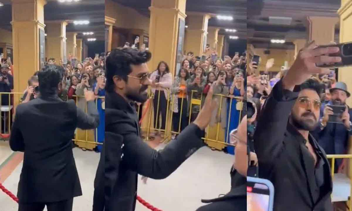 Ram Charan|ఆ దేశంలోను రామ్ చరణ్కి విపరీతమైన ఫ్యాన్ ఫాలోయింగ్.. ఎలా ఎగబడుతున్నారో చూడండి.! Ram Charan|ఆ దేశంలోను రామ్ చరణ్కి విపరీతమైన ఫ్యాన్ ఫాలోయింగ్.. ఎలా ఎగబడుతున్నారో చూడండి.!