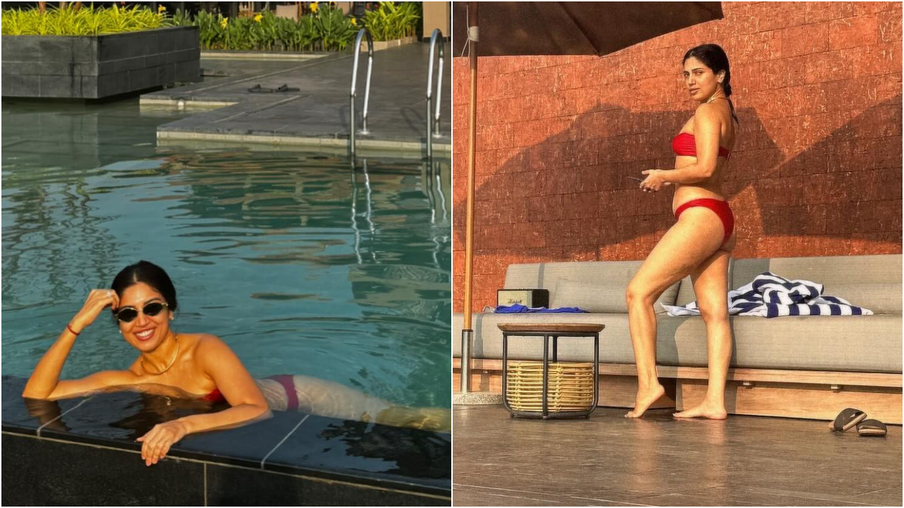 Bhumi Pednekar | రెడ్ బికినీలో రచ్చ చేసిన భూమి పెడ్నేకర్ .. బీచ్‍లో అందాల ఆరబోత