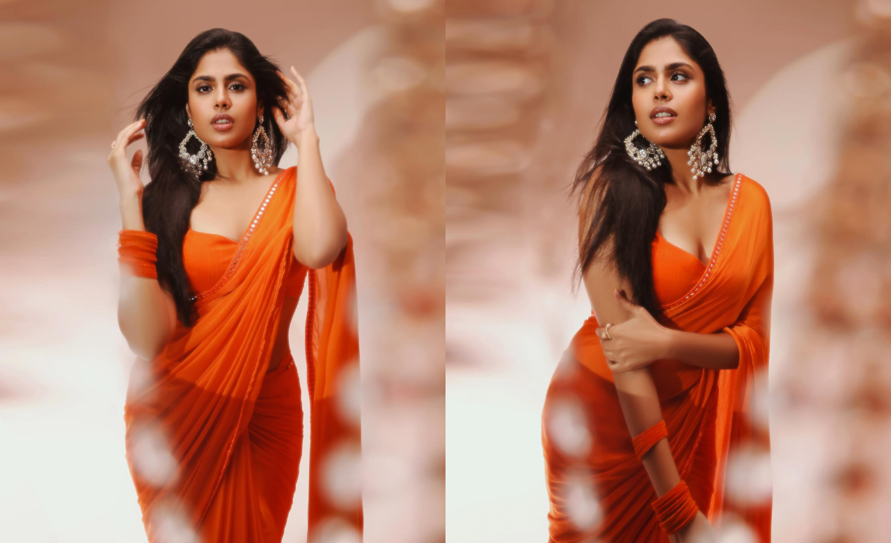 Faria Abdullah | ఆరెంజ్ శారీలో అందాలతో కుర్రకారు మత్తు వదిలిస్తున్న ఫరియా