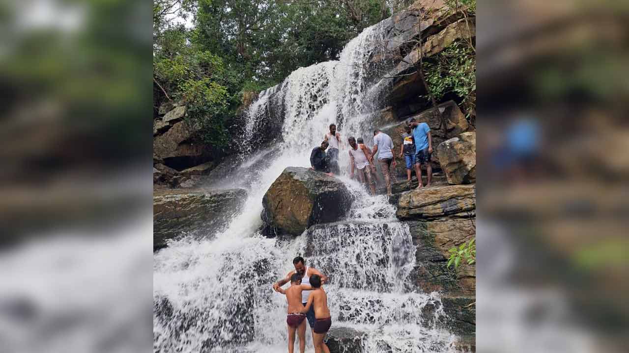 Waterfall in Nallamalla | నల్లమల అడవుల్లో కనువిందు చేస్తున్న జలపాతం Waterfall in Nallamalla | నల్లమల అడవుల్లో కనువిందు చేస్తున్న జలపాతం