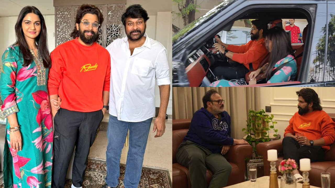 Allu Arjun: పుష్ఫ.. మామయ్యల బాట Allu Arjun: పుష్ఫ.. మామయ్యల బాట