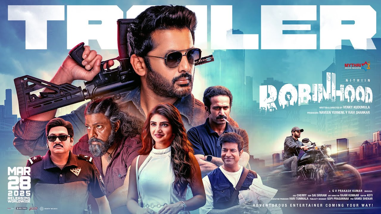 Robinhood Trailer: నితిన్, శ్రీలీల రాబిన్హుడ్ ట్రైలర్ రిలీజ్. అప్పుడే హిట్ టాక్ Robinhood Trailer: నితిన్, శ్రీలీల రాబిన్హుడ్ ట్రైలర్ రిలీజ్. అప్పుడే హిట్ టాక్