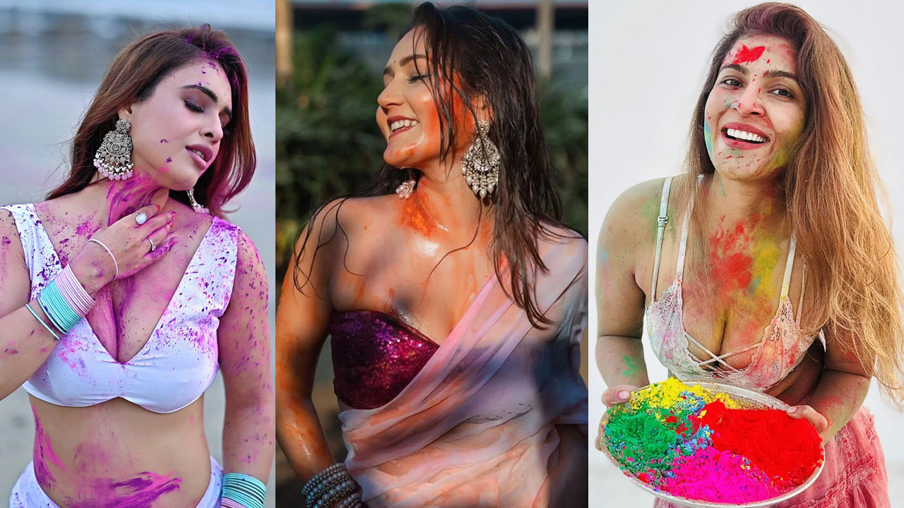 Actresses Holi: అంద‌గ‌త్తెల.. హోలీ సంబురాలు