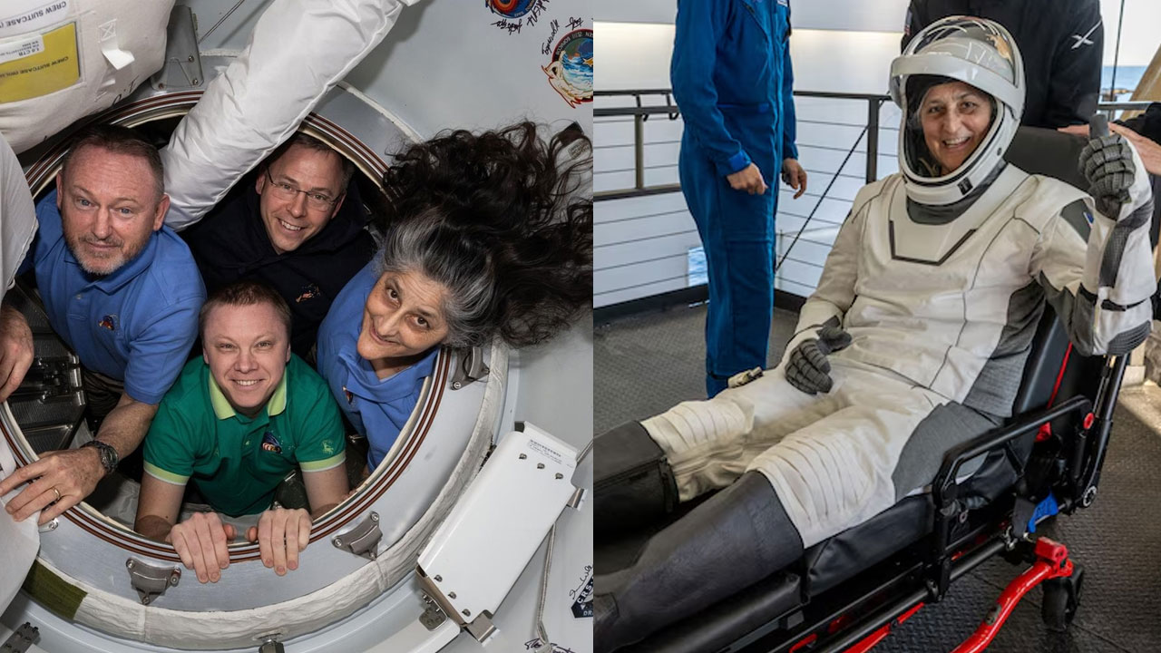 Sunita Williams: హమ్మయ్యా.. సునీతా విలియమ్స్ భూమి మీదకు వచ్చేసింది! కానీ Sunita Williams: హమ్మయ్యా.. సునీతా విలియమ్స్ భూమి మీదకు వచ్చేసింది! కానీ