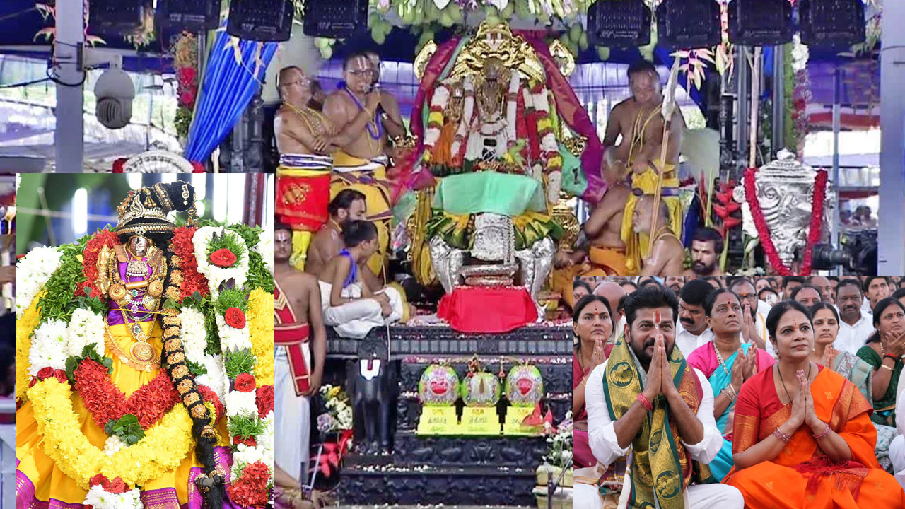 Badrachalam: కమనీయం.. భద్రాచల సీతారాముల కల్యాణం Badrachalam: కమనీయం.. భద్రాచల సీతారాముల కల్యాణం