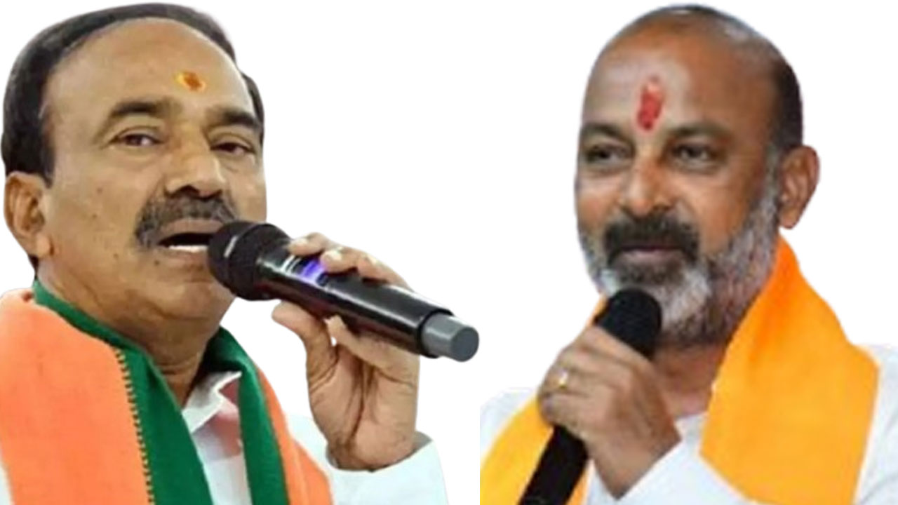 Telangana BJP | ఈటలకు అడ్డాలు తెడ్డేలు..! బీజేపీ అధ్యక్షుడి ఎంపికపై కోల్డ్ వార్? Telangana BJP | ఈటలకు అడ్డాలు తెడ్డేలు..! బీజేపీ అధ్యక్షుడి ఎంపికపై కోల్డ్ వార్?