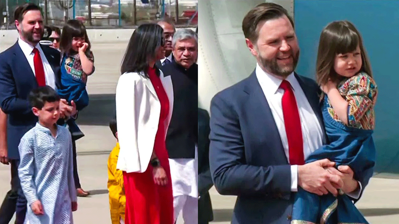 JD VANCE: భారత్ పర్యటనలో.. ఆంధ్ర అల్లుడు, అమెరికా వైస్ ప్రెసిడెంట్ జేడీ వాన్స్ JD VANCE: భారత్ పర్యటనలో.. ఆంధ్ర అల్లుడు, అమెరికా వైస్ ప్రెసిడెంట్ జేడీ వాన్స్