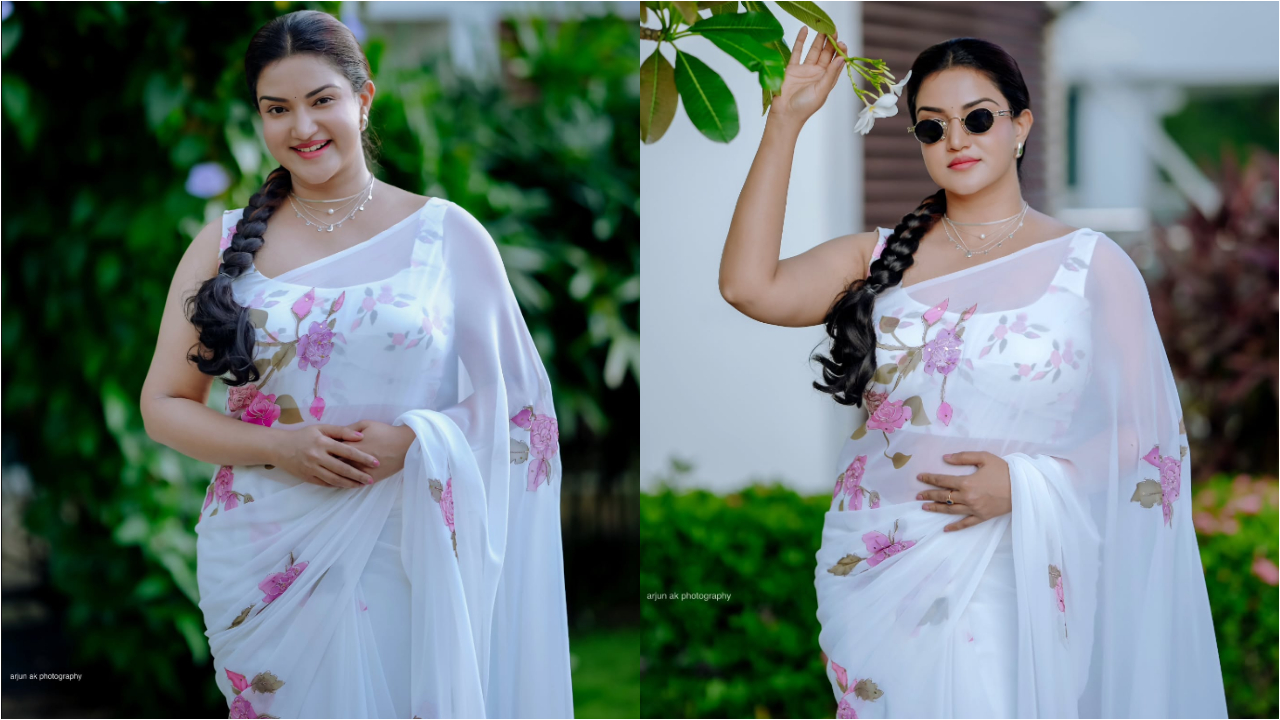 Honey Rose | వైట్ శారీలో అజంతా శిల్పంలా మెరిసిపోతున్న హనీ రోజ్