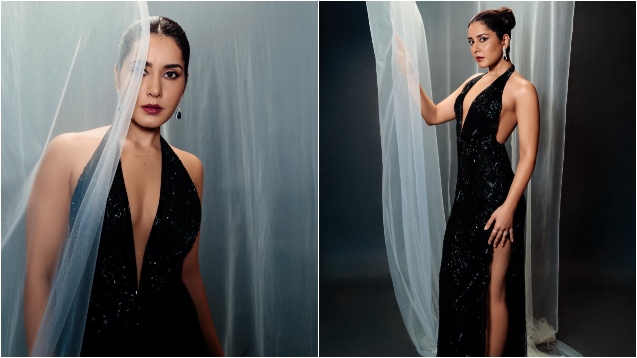 Raashii Khanna | అందాలను తెరతో కప్పేసిన రాశి ఖన్నా