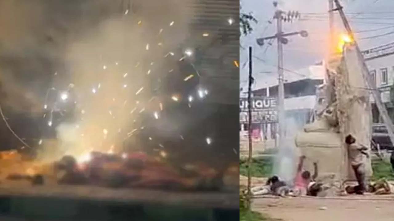 వినాయక విగ్రహం తరలిస్తుండగా విద్యుత్ షాక్.. ఇద్దరు దుర్మరణం వినాయక విగ్రహం తరలిస్తుండగా విద్యుత్ షాక్.. ఇద్దరు దుర్మరణం