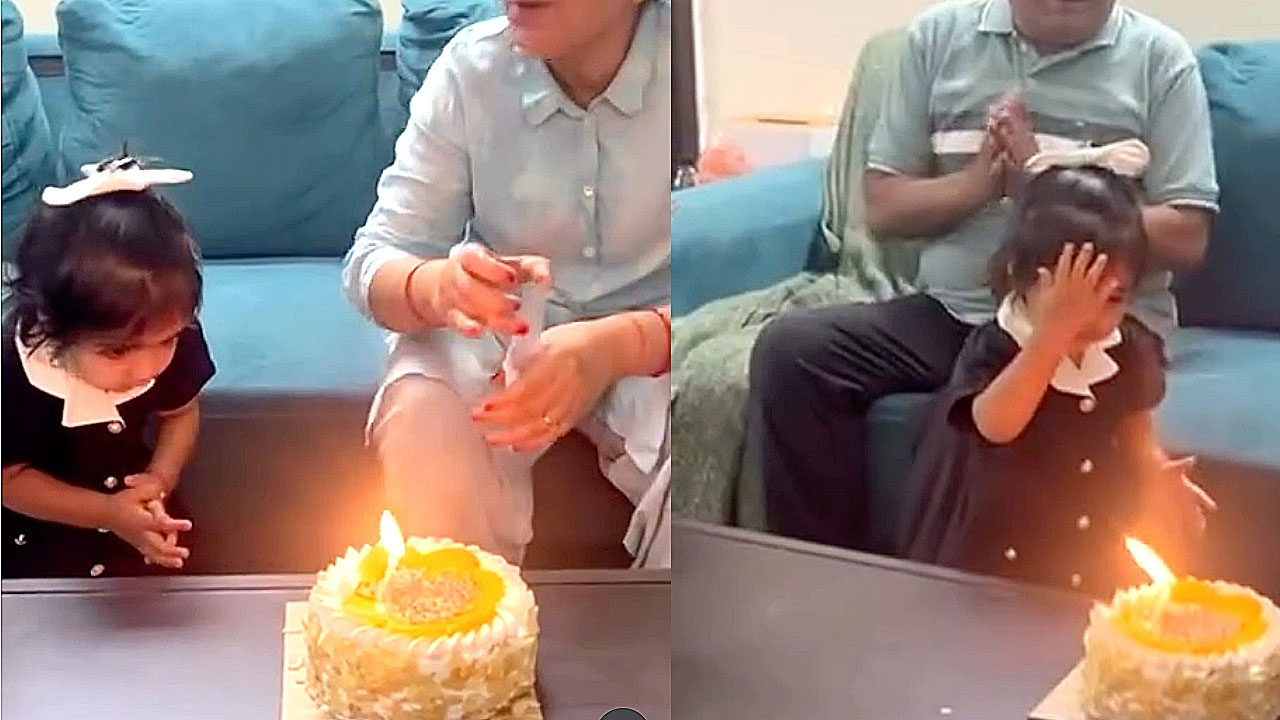 Viral Little Girl Video | బర్త్‌డే కేక్‌ను హారతి పళ్లెం అనుకున్న చిన్నారి – హృదయాలను హత్తుకునే వీడియో
