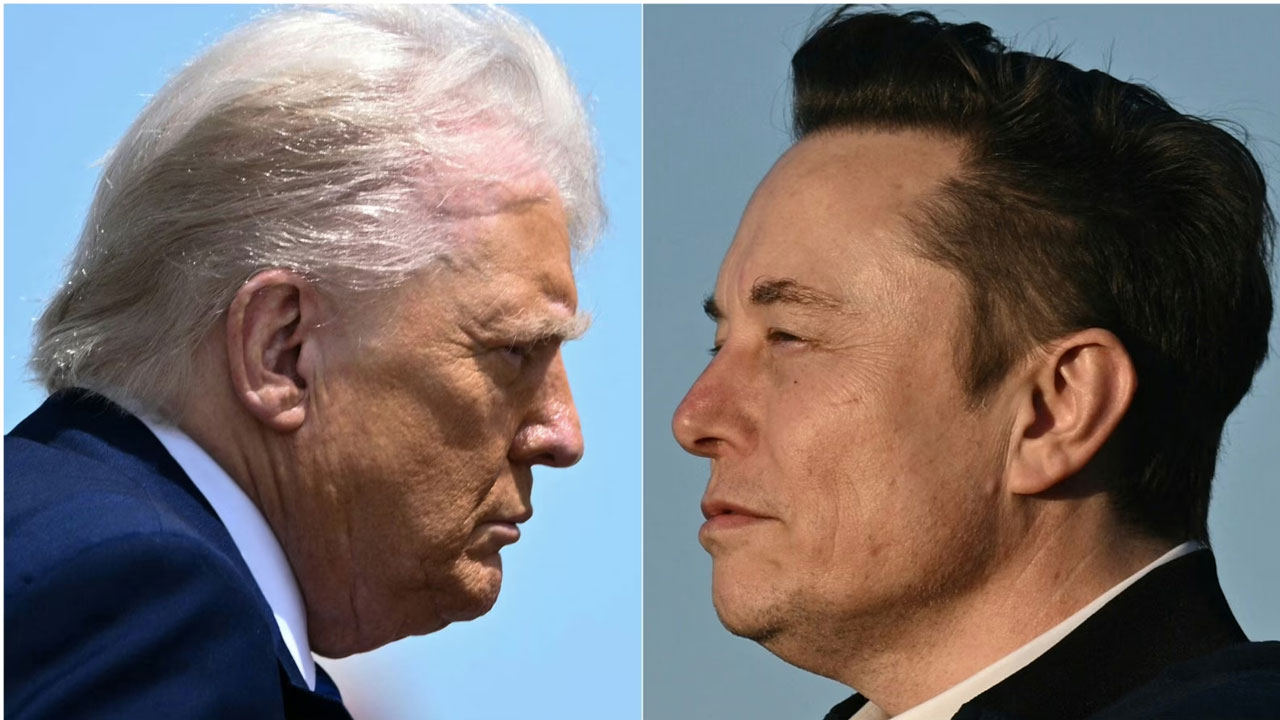 trump Vs Musk | దుకాణం మూసుకో.. ట్రంప్ వార్నింగ్..! కొత్తపార్టీ పెడుతా: మస్క్ అల్టిమేటం trump Vs Musk | దుకాణం మూసుకో.. ట్రంప్ వార్నింగ్..! కొత్తపార్టీ పెడుతా: మస్క్ అల్టిమేటం