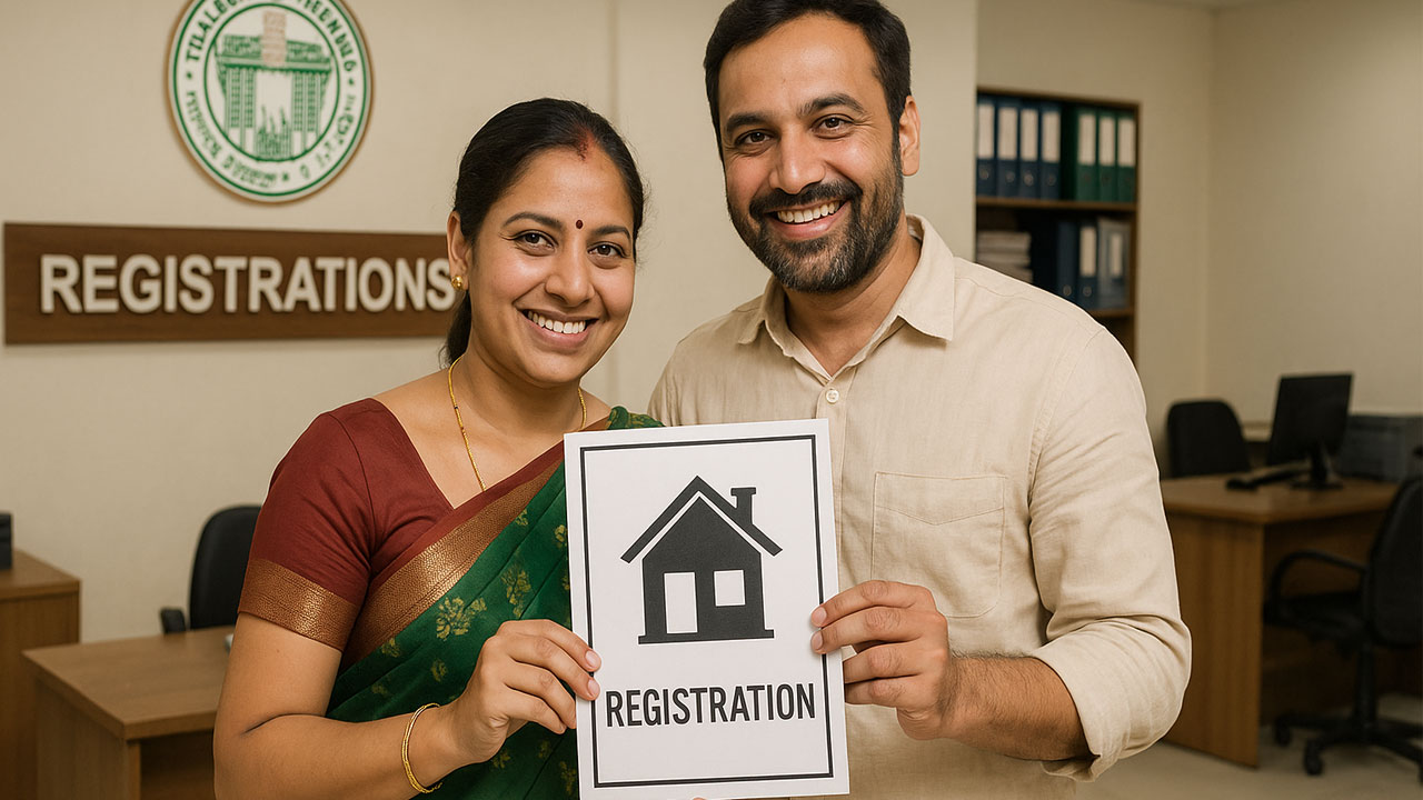 Registrations Stamp Duty | మహిళల పేరిట రిజిస్ట్రేషన్లకు స్టాంప్ డ్యూటీ తగ్గింపు.. పాత అపార్ట్మెంట్లకు గుడ్ న్యూస్! Registrations Stamp Duty | మహిళల పేరిట రిజిస్ట్రేషన్లకు స్టాంప్ డ్యూటీ తగ్గింపు.. పాత అపార్ట్మెంట్లకు గుడ్ న్యూస్!