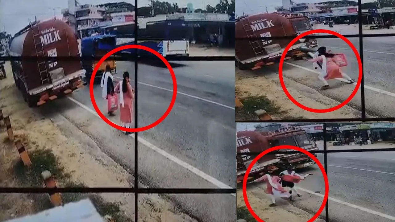 Road Accident | లారీ ప్రమాదంలో ఒకరి మృతి..ఇద్దరికి తప్పిన ప్రాణాపాయం Road Accident | లారీ ప్రమాదంలో ఒకరి మృతి..ఇద్దరికి తప్పిన ప్రాణాపాయం