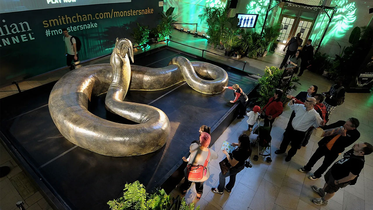 Titanoboa Prehistoric Serpent | టైటానోబోవా! 45 అడుగుల పొడవు.. 2,500 పౌండ్ల బరువున్న పామును చూశారా? Titanoboa Prehistoric Serpent | టైటానోబోవా! 45 అడుగుల పొడవు.. 2,500 పౌండ్ల బరువున్న పామును చూశారా?