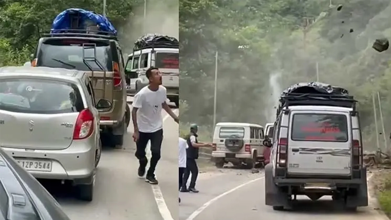 Arunachal Pradesh : వాహనాలపై విరిగిపడిన కొండ చరియలు..వైరల్ గా వీడియో Arunachal Pradesh : వాహనాలపై విరిగిపడిన కొండ చరియలు..వైరల్ గా వీడియో
