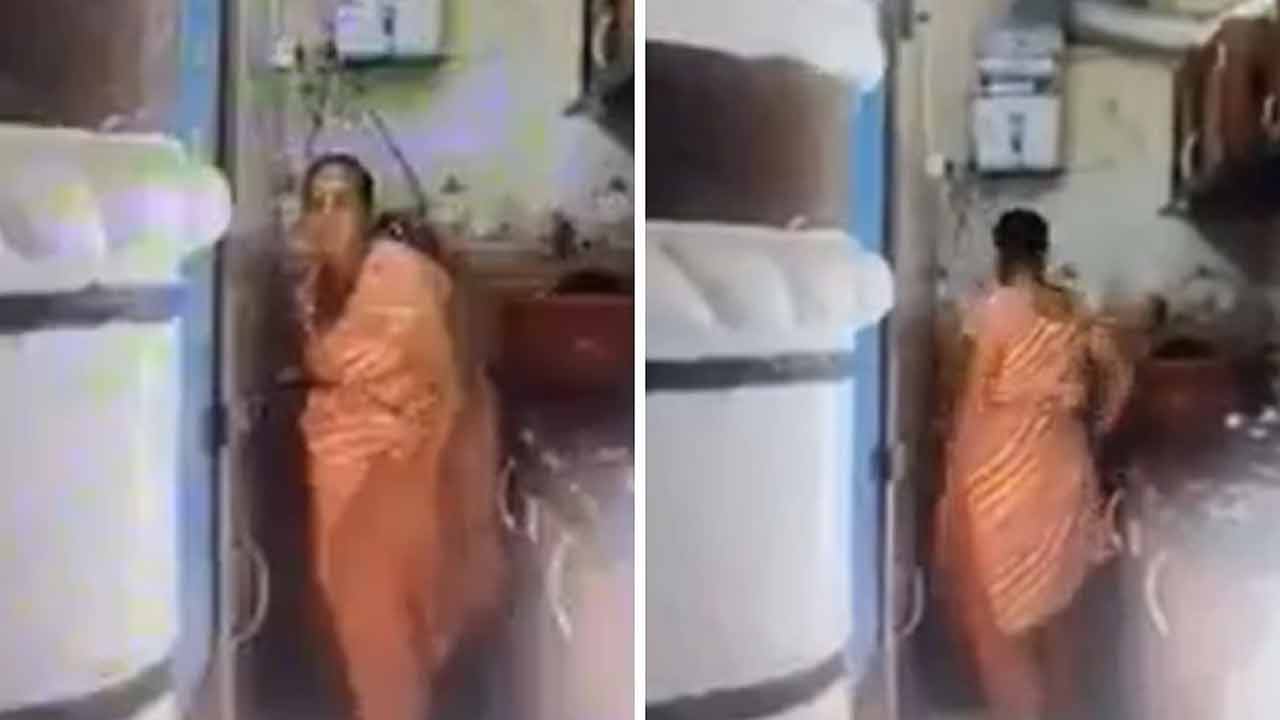 Viral Video | ఛీ.. ఛీ.. కిచెన్లో పని మనిషి పాడుపని.. వీడియో Viral Video | ఛీ.. ఛీ.. కిచెన్లో పని మనిషి పాడుపని.. వీడియో