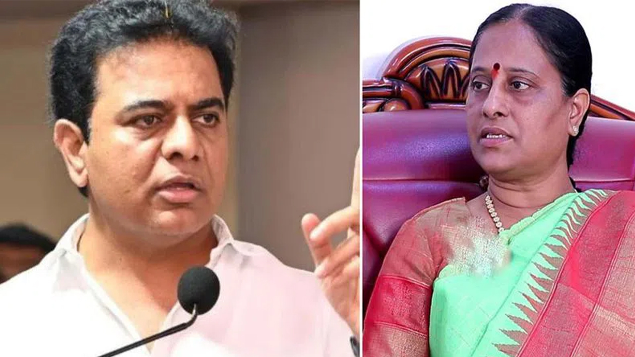 KTR Defamation Case : కొండా సురేఖపై కేసు నమోదుకు నాంపల్లి కోర్టు ఆదేశం KTR Defamation Case : కొండా సురేఖపై కేసు నమోదుకు నాంపల్లి కోర్టు ఆదేశం