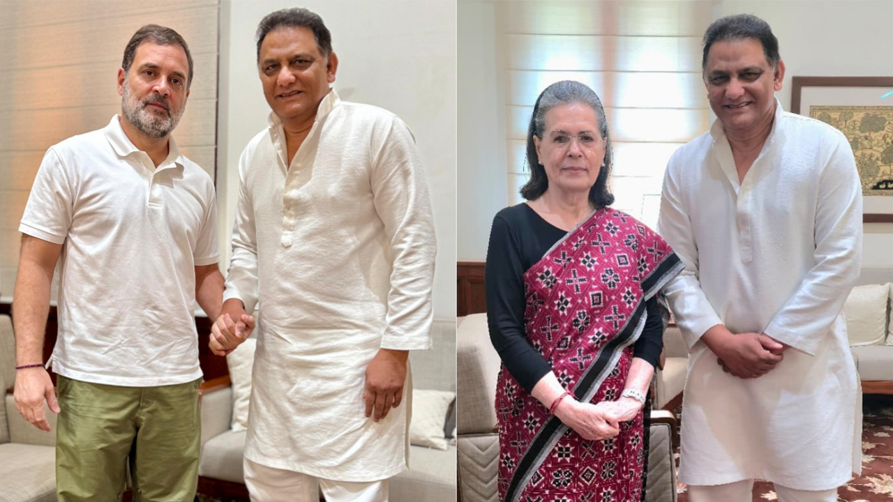 సోనియా, రాహుల్ గాంధీలతో అజారుద్ధీన్ భేటీ సోనియా, రాహుల్ గాంధీలతో అజారుద్ధీన్ భేటీ
