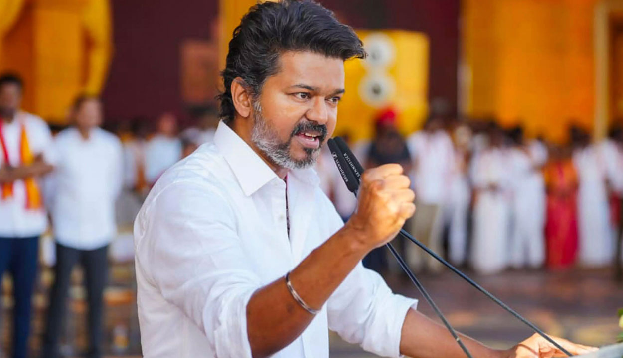 టీవీకే అధ్యక్షుడు విజయ్ పై కేసు నమోదు టీవీకే అధ్యక్షుడు విజయ్ పై కేసు నమోదు