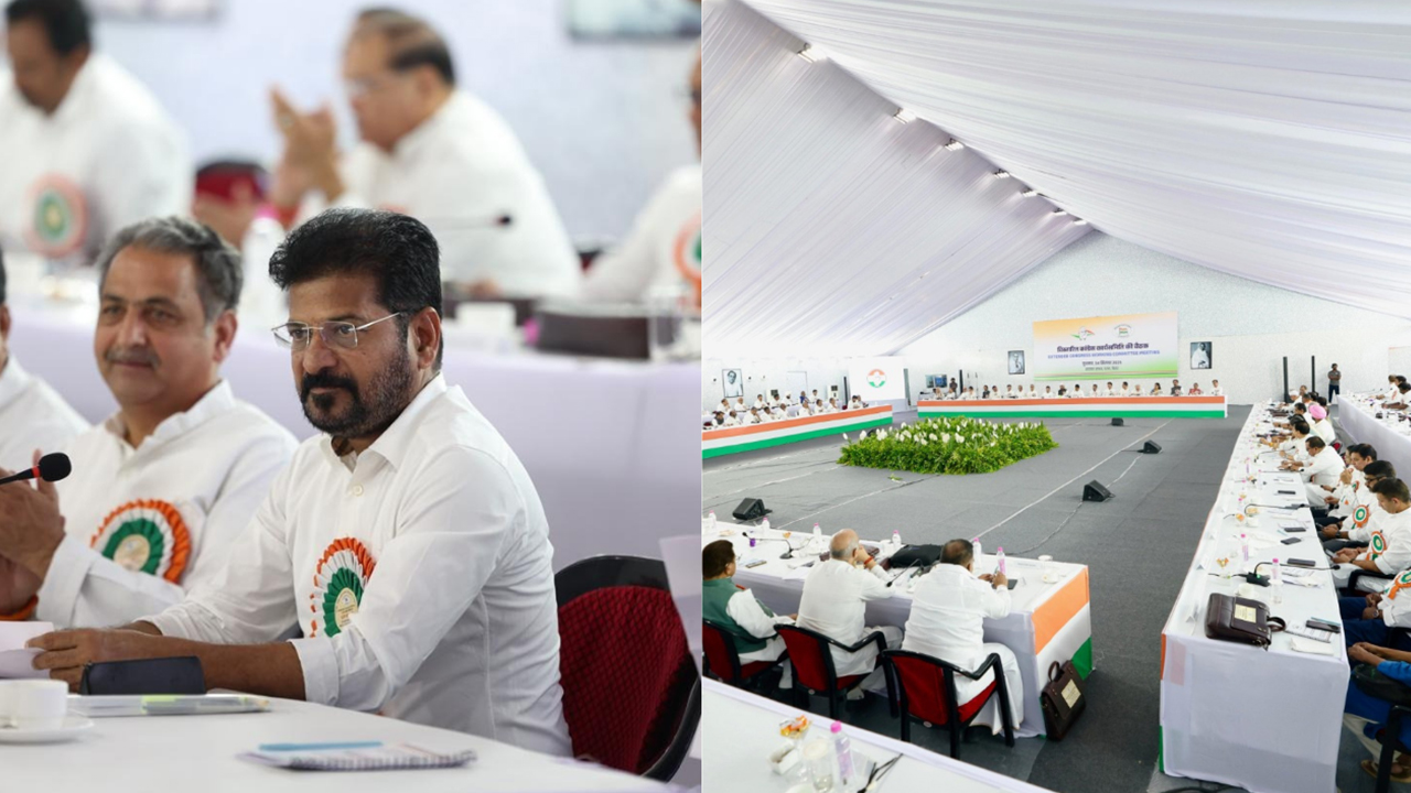 Revanth Reddy Attends CWC Metting In Patna