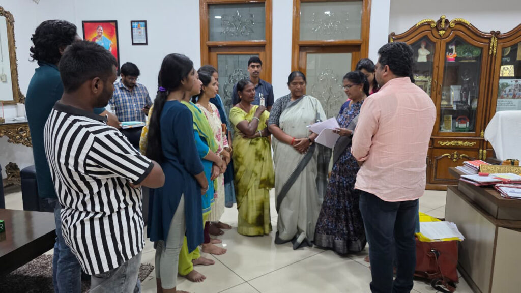 seethakka meets NEET qualified students