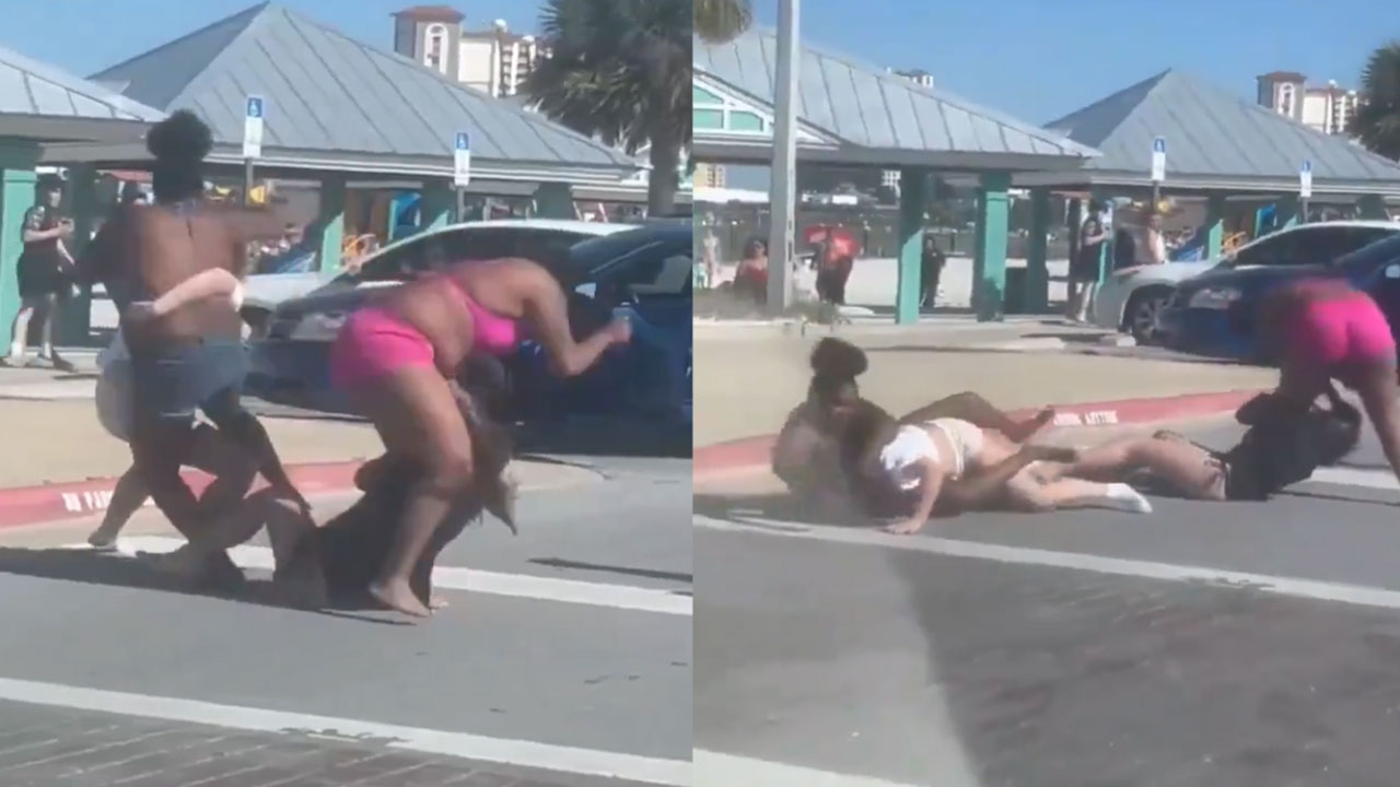 Foreign Women Street Fight | విదేశీ మహిళల వీధి యుద్దం..వైరల్ Foreign Women Street Fight | విదేశీ మహిళల వీధి యుద్దం..వైరల్
