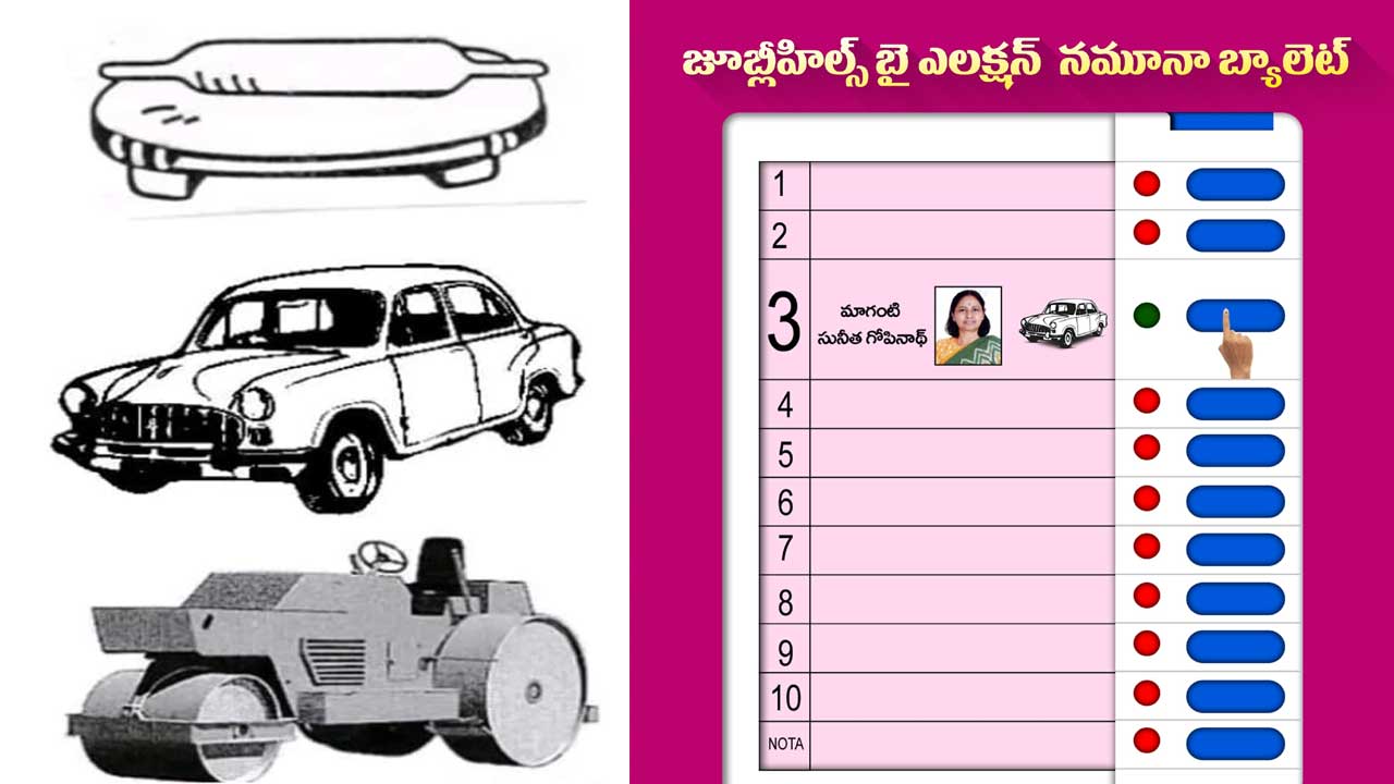 Jubilee Hills Bypoll| జూబ్లీహిల్స్ లో కారును పోలిన గుర్తుల కేటాయింపు Jubilee Hills Bypoll| జూబ్లీహిల్స్ లో కారును పోలిన గుర్తుల కేటాయింపు