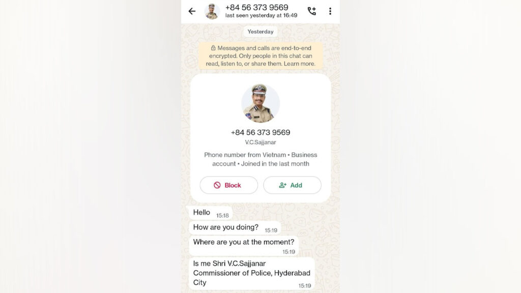 CP VC Sajjanar