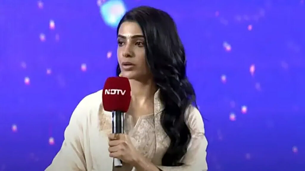 At NDTV Summit, Samantha Talks About Purpose, Fame And Meditation