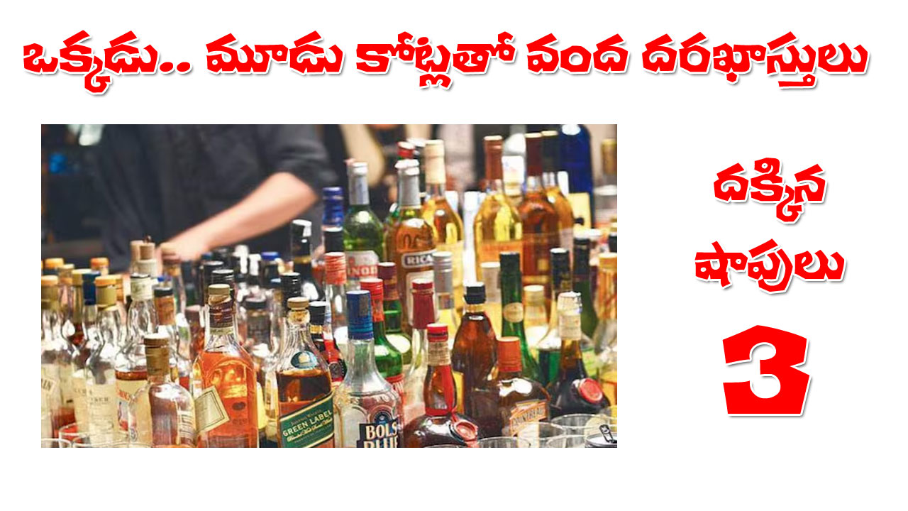 ఒక్కడే మూడు కోట్లతో వంద దరఖాస్తులు.. దక్కింది మూడు వైన్ షాపులు