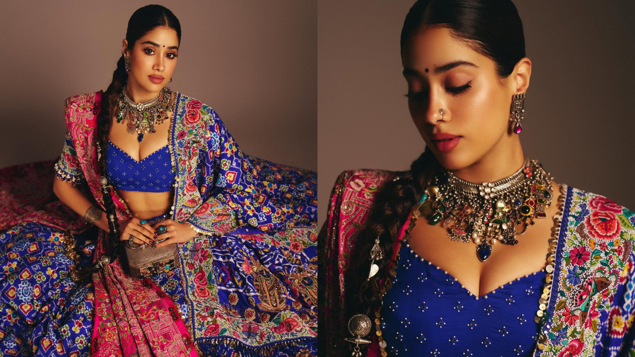 Janhvi Kapoor dazzles in custom Jigyam lehenga