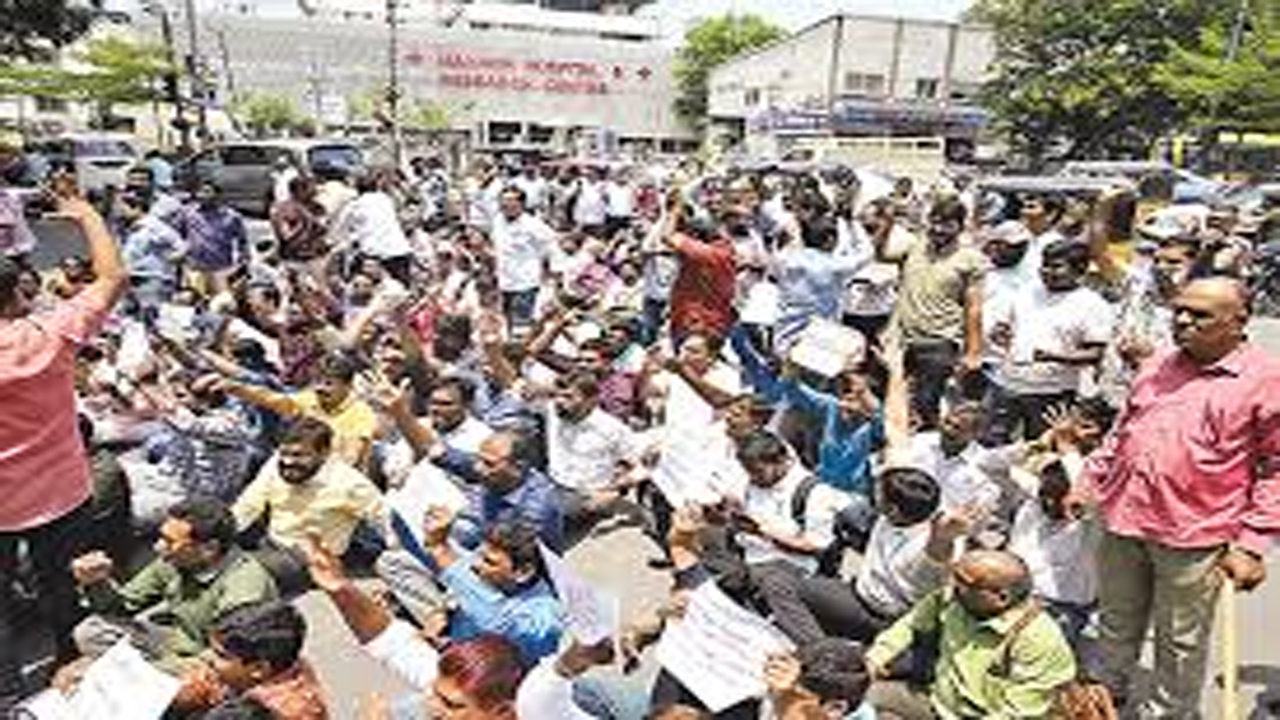Telangana Students Protest