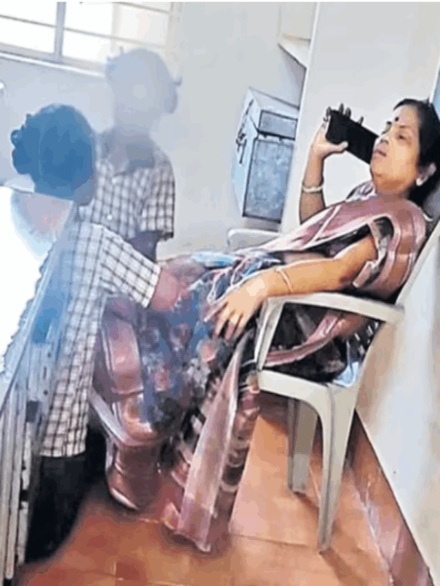 Teacher | స్టూడెంట్స్‌తో ఆ పని చేయించుకున్న లేడీ టీచర్