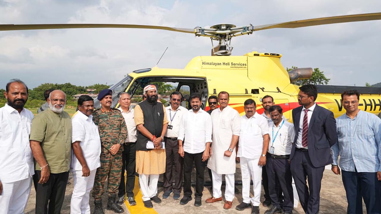 SLBC టన్నెల్ సర్వే పరిశీలనకు బయలుదేరిన సీఎం, మంత్రులు