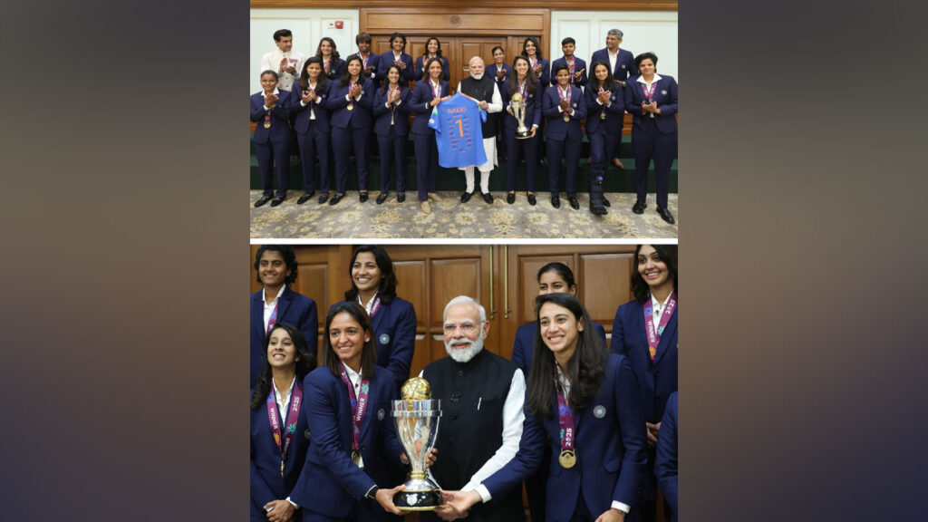 Modi meets womens world cup winners 2025